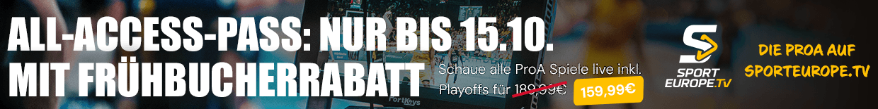 SportEurope.TV - Die ProA im All-Access-Pass mit Frühbucherrabatt