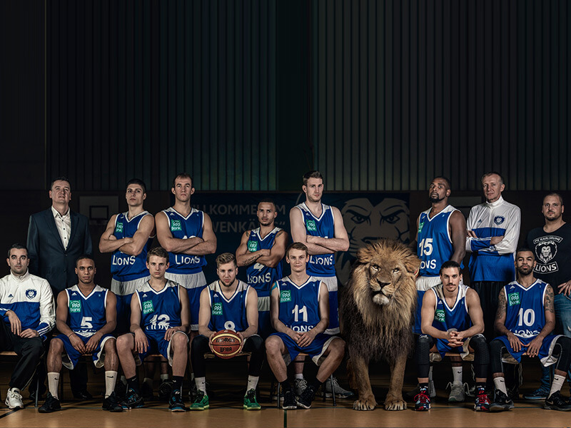 Das erste Team der PS Karlsruhe LIONS in der Saison 2015/16