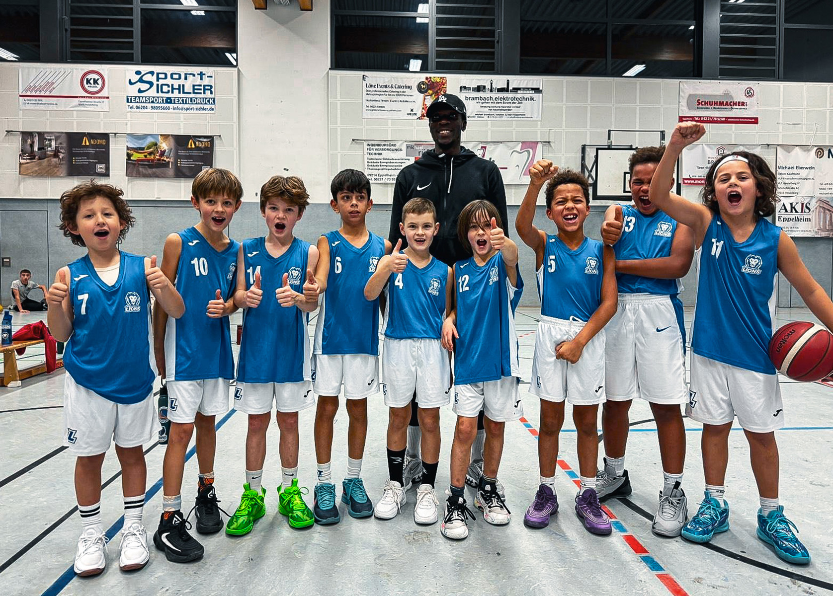 Mannschaftsbild U10I der PS Karlsruhe LIONS