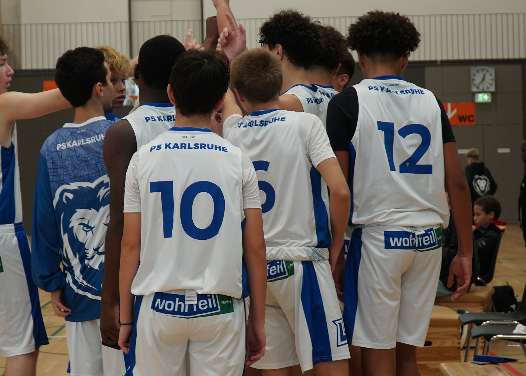 Mannschaftsbild U16 der PS Karlsruhe LIONS