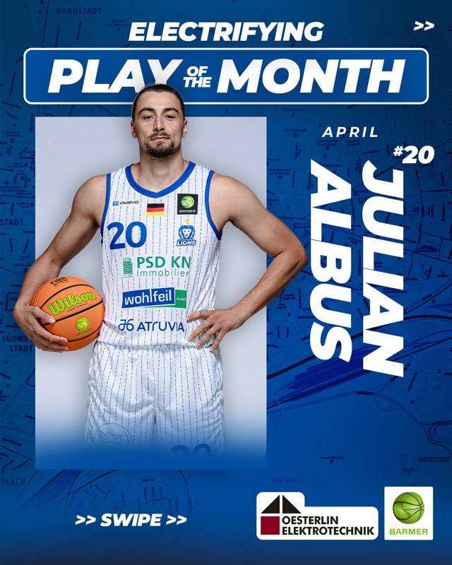 ELECTRIFYING PLAY OF THE MONTH APRIL