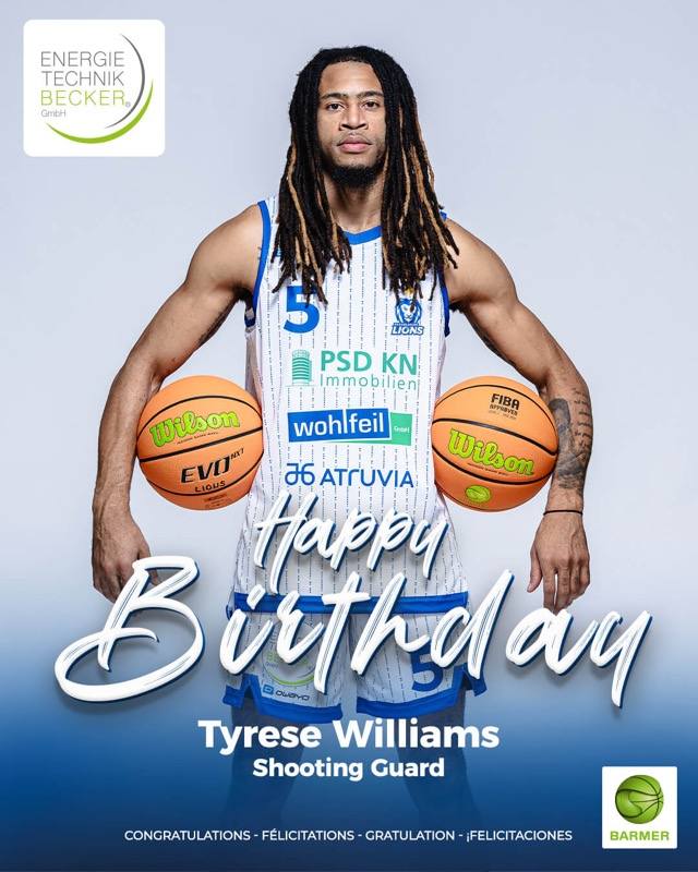 TYRESE WILLIAMS FEIERT GEBURTSTAG