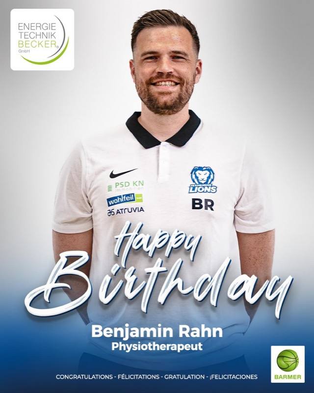 BENJAMIN RAHN FEIERT GEBURTSTAG