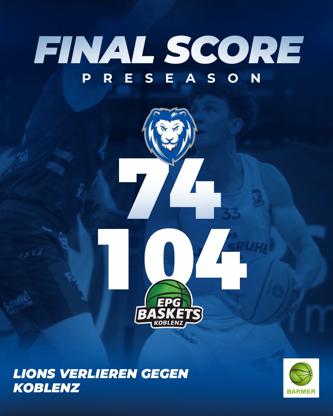 LIONS UNTERLIEGEN KOBLENZ