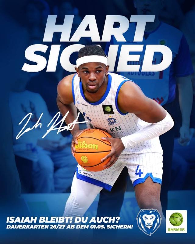 ISAIAH HART BLEIBT EIN LÖWE
