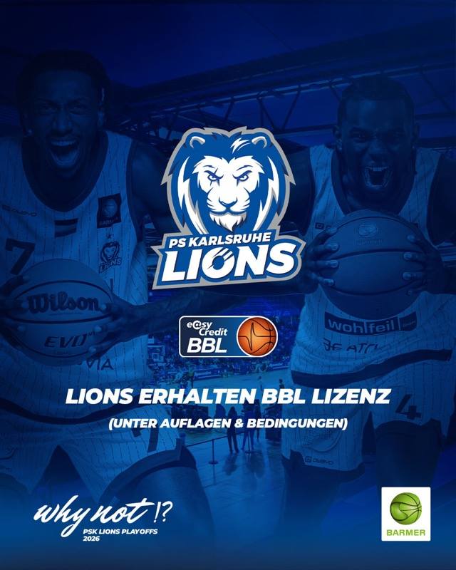 LIONS ERHALTEN BBL LIZENZ