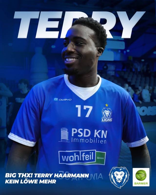 TERRY HAARMANN VERLÄSST DIE PSK LIONS