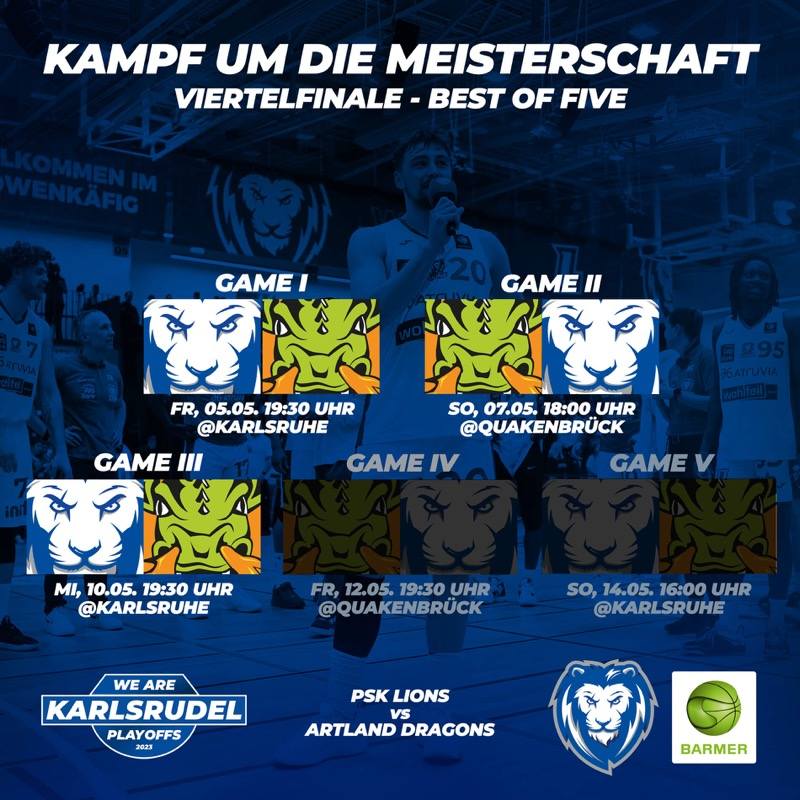 LIONS MIT CHANCE AUF MEISTERSCHAFT