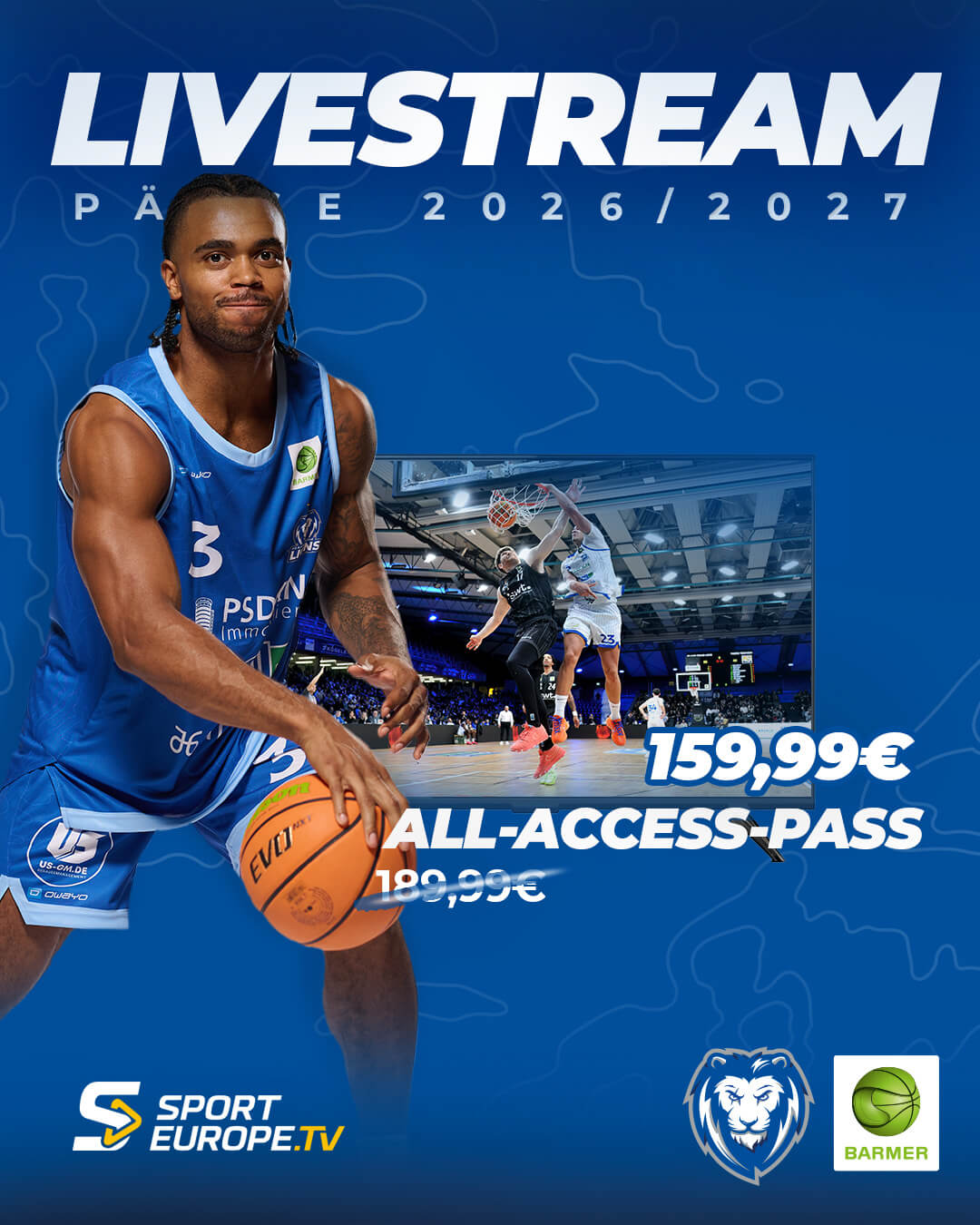 ALLE SPIELE LIVE AUF SPORTEUROPE.TV