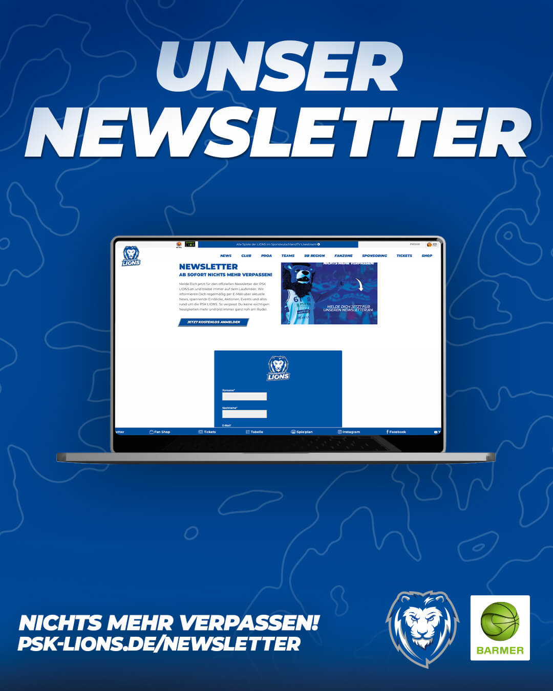 JETZT TEIL DES NEWSLETTERS WERDEN