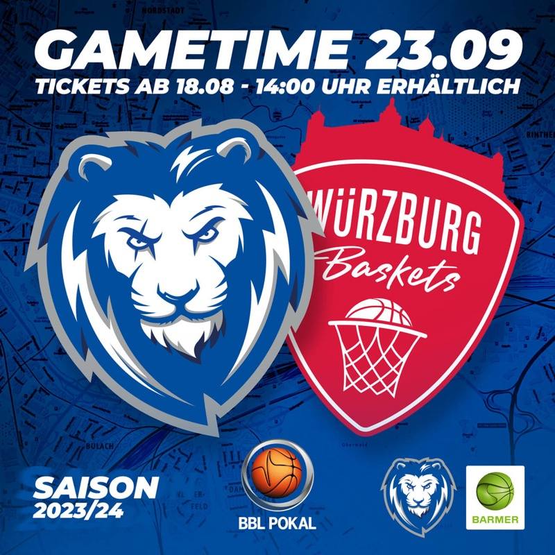 LIONS ERSTMAL IM BBL-POKAL