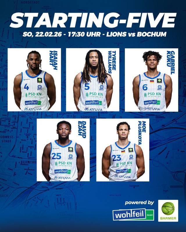 UNSERE STARTING FIVE GEGEN BOCHUM