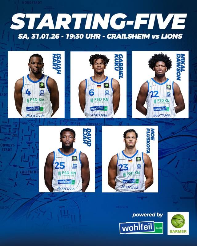 STARTING FIVE IN CRAILSHEIM
