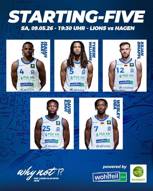 UNSERE STARTING FIVE GEGEN HAGEN