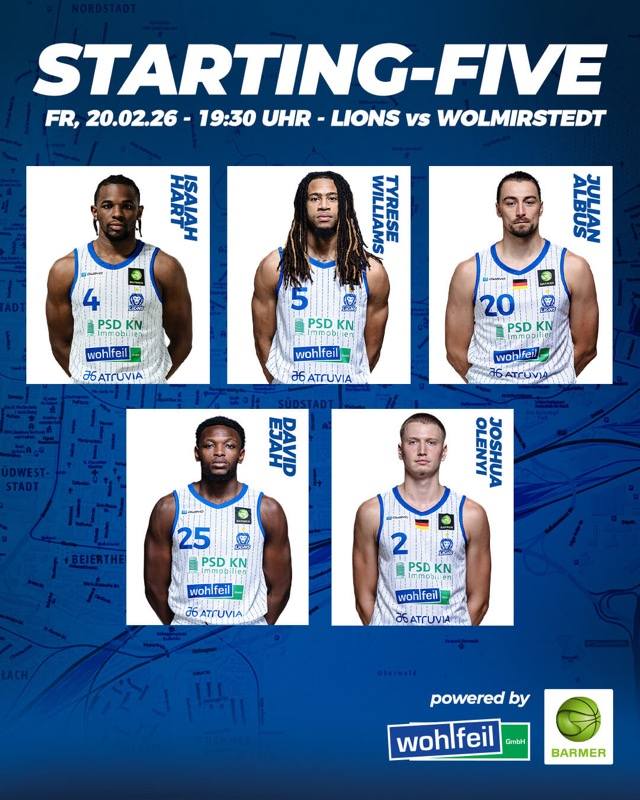 UNSERE STARTING FIVE GEGEN WOLMIRSTEDT