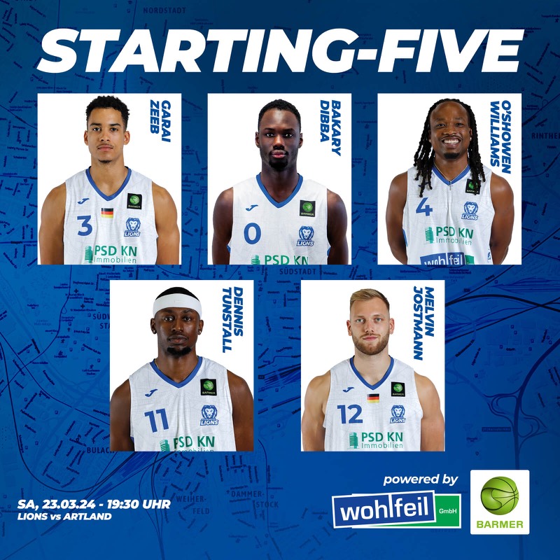 UNSERE STARTING-FIVE GEGEN ARTLAND