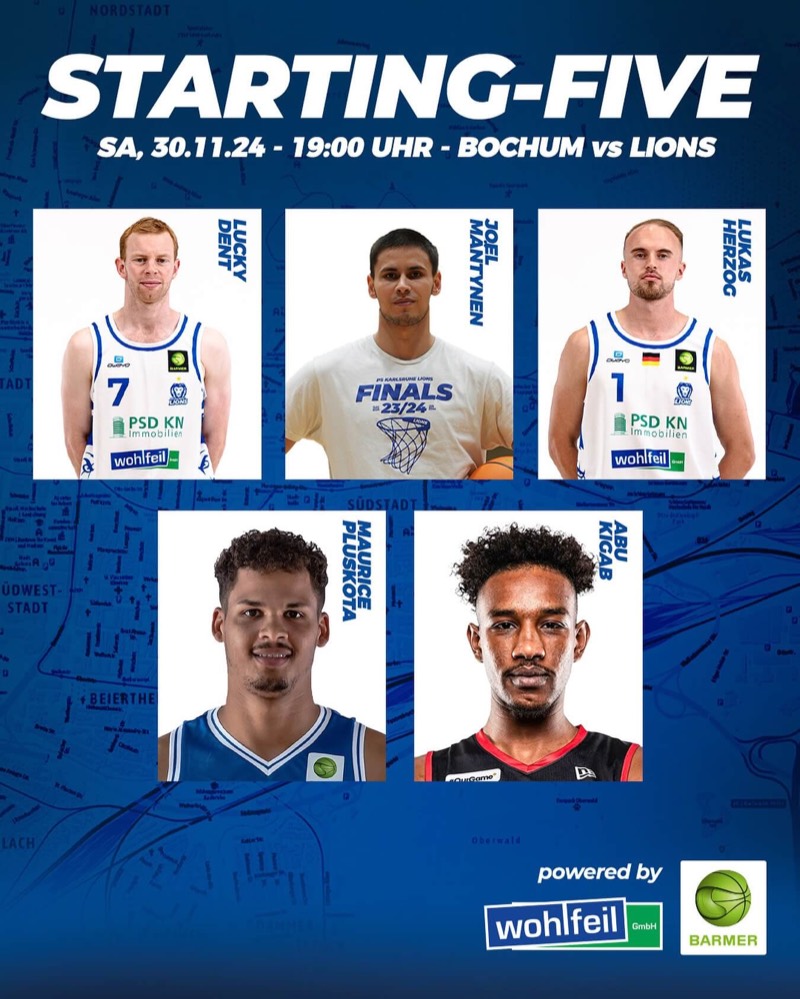UNSERE STARTING-FIVE GEGEN BOCHUM