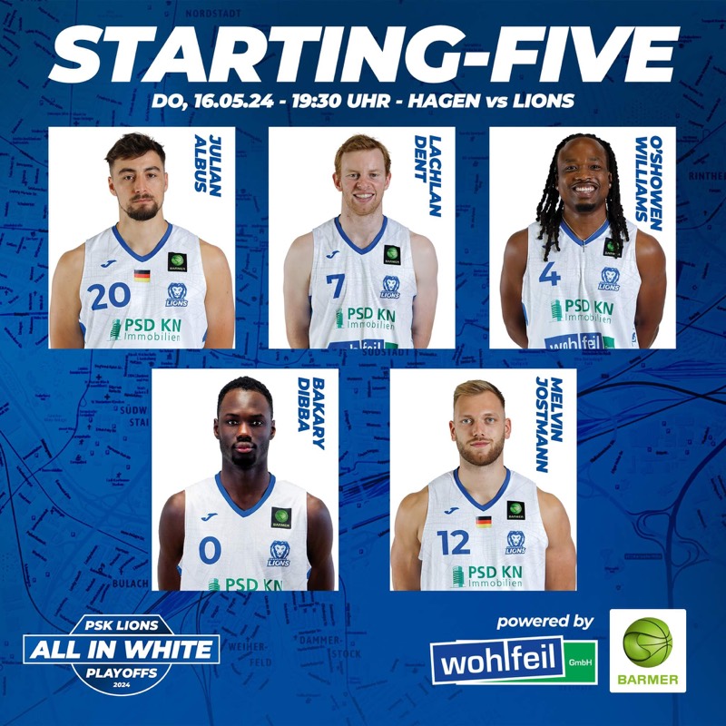 UNSERE STARTING-FIVE GEGEN HAGEN