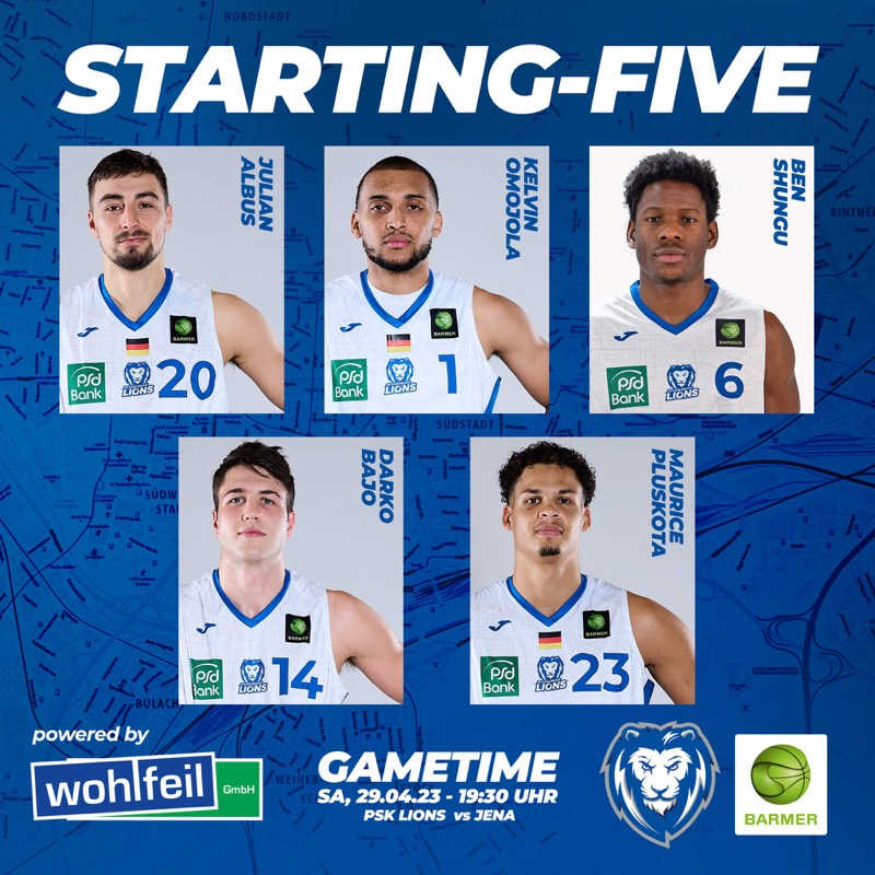 UNSERE STARTING-FIVE GEGEN JENA