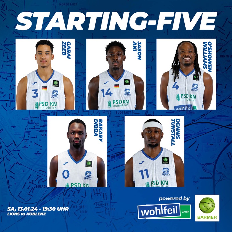 UNSERE STARTING-FIVE GEGEN KOBLENZ