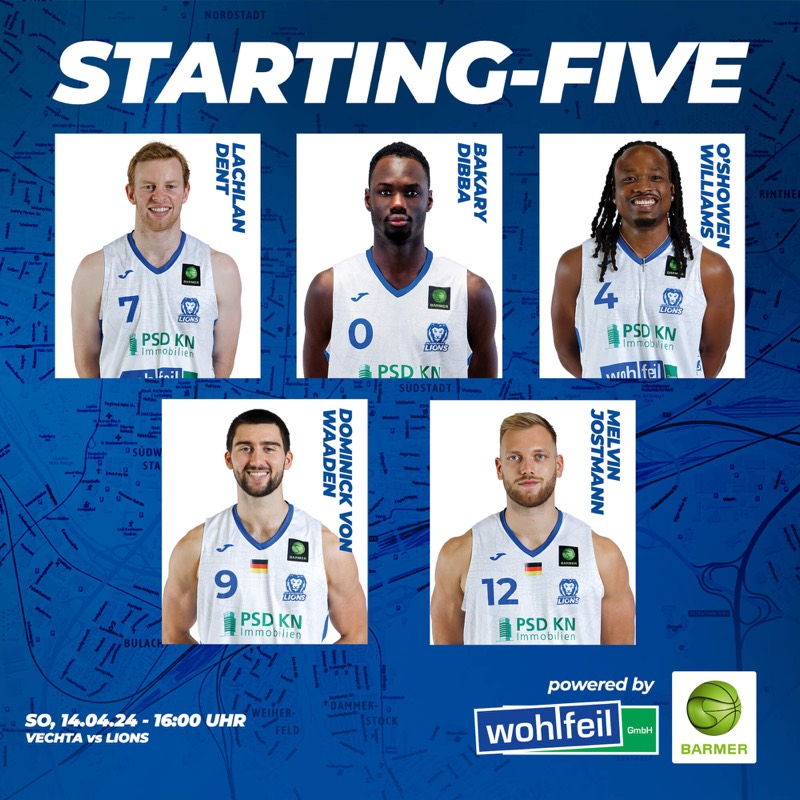 UNSERE STARTING-FIVE GEGEN VECHTA