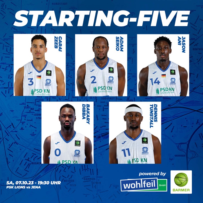 UNSERE STARTING-FIVE GEGEN JENA