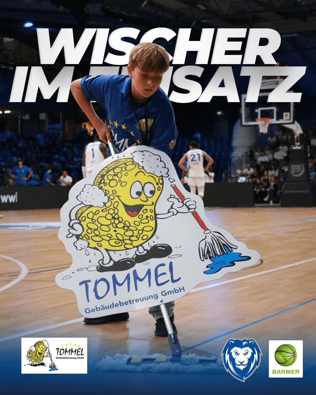 VOLLER EINSATZ AUF DEM PARKETT