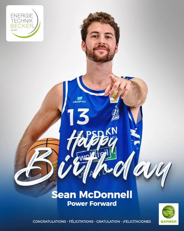 SEAN MCDONNELL FEIERT GEBURTSTAG