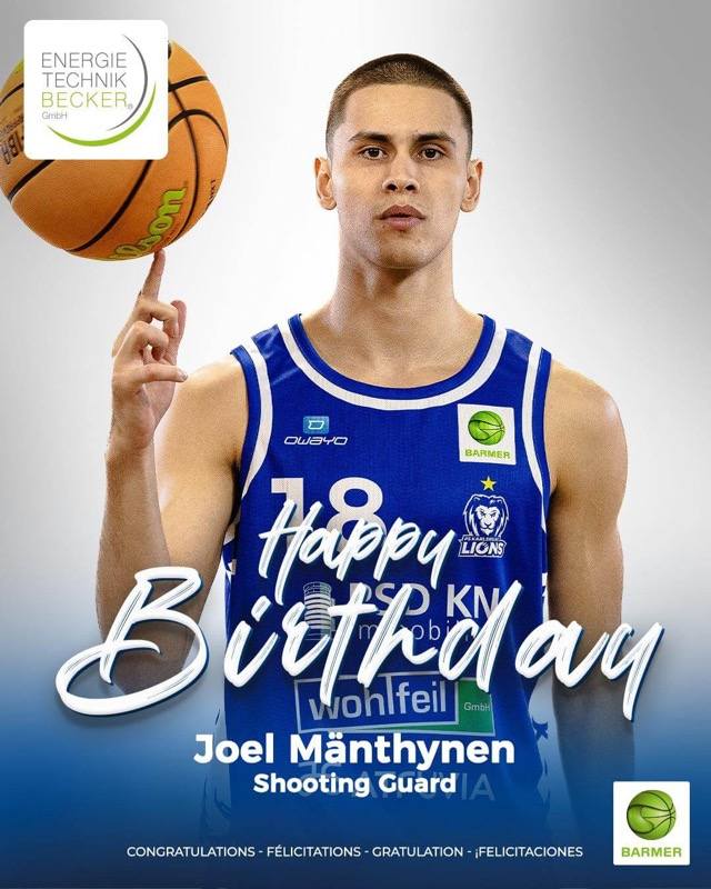 JOEL MÄNTHYNEN FEIERT GEBURTSTAG