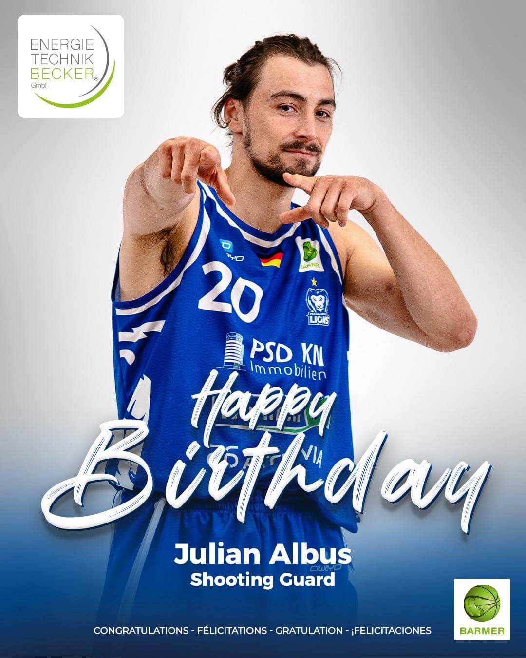 JULIAN ALBUS FEIERT GEBURTSTAG