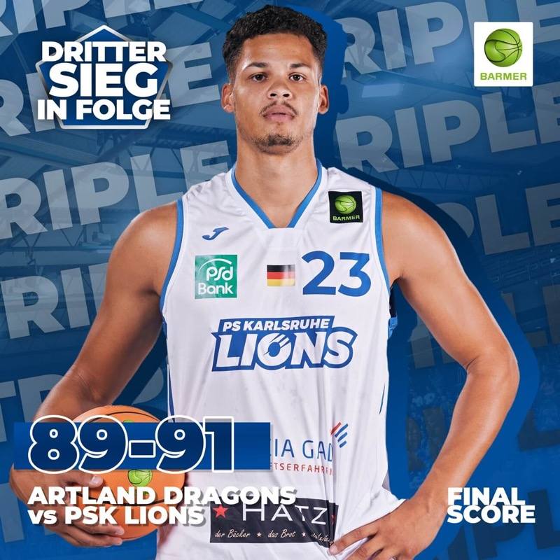 LIONS MIT KURIOSEM NERVENKITZEL AM SAMSTAG ABEND
