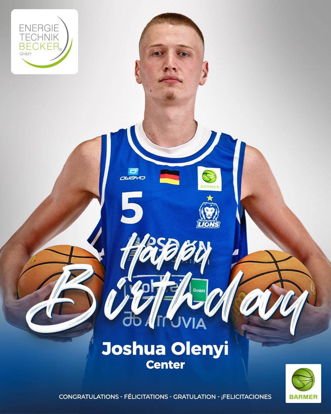 JOSHUA OLENYI FEIERT GEBURTSTAG