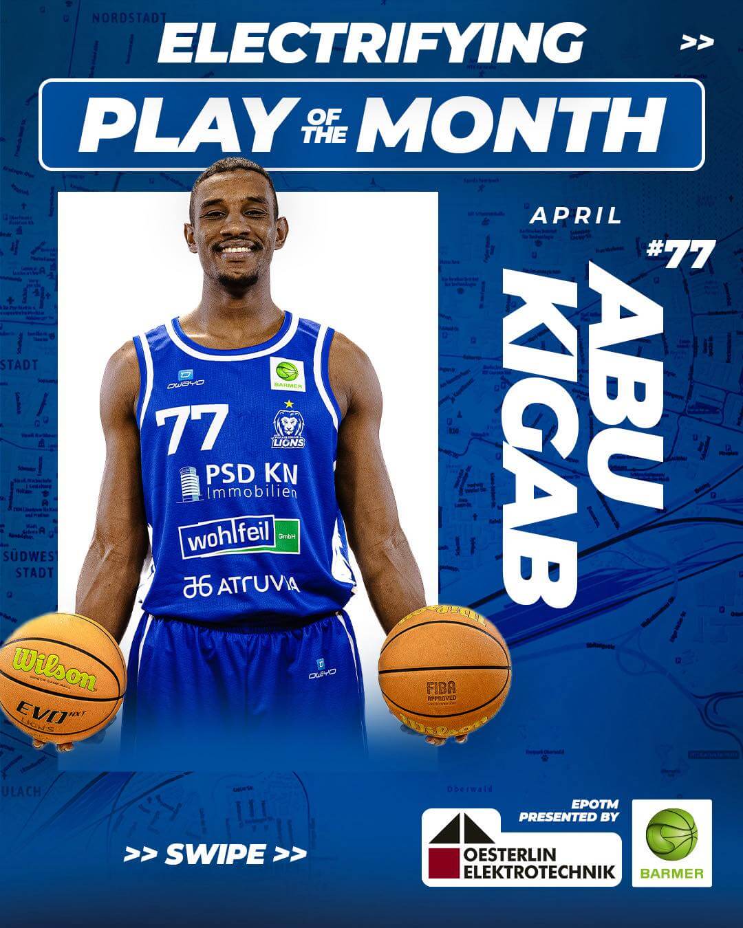 ELECTRIFYING PLAY OF THE MONTH APRIL