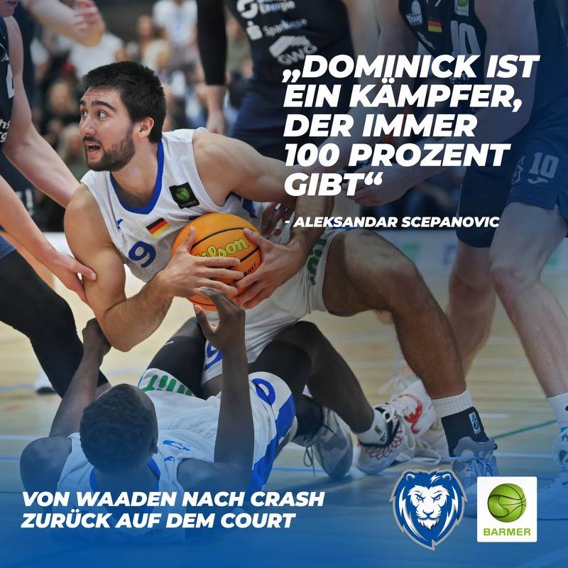 DOMINICK ZURÜCK IM TRAININGS-BETRIEB
