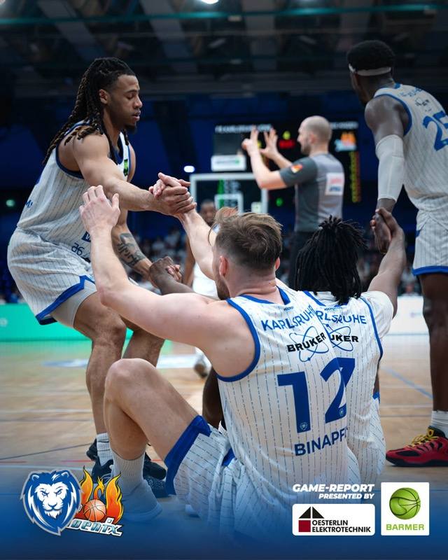 LIONS UNTERLIEGEN IN SPIEL 2