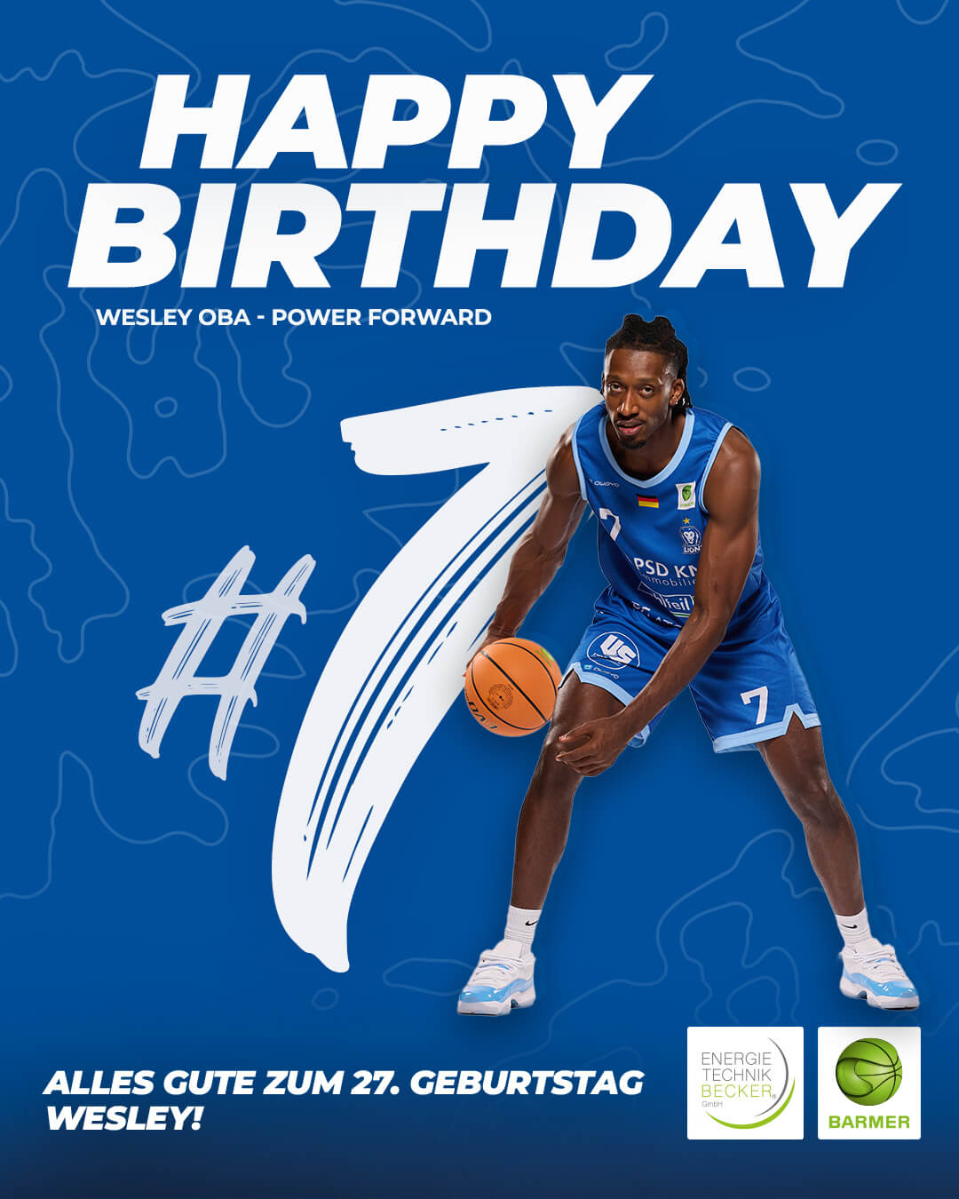 WESLEY OBA FEIERT GEBURTSTAG